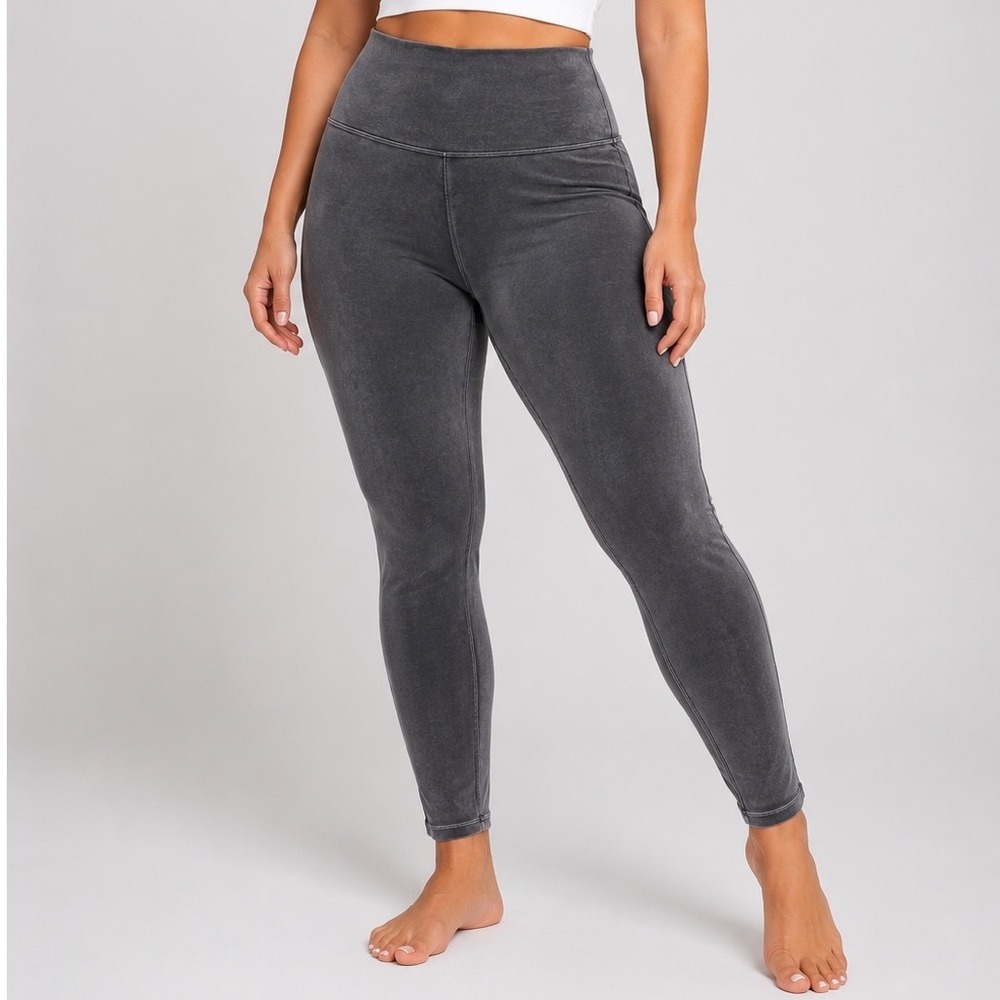 Spanx Womens Velvet High Waist Shaping Leggings Charcoal Gray XL‎ Stretch Luxe